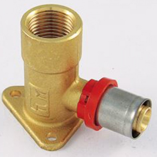 Водорозетка пресс Tiemme 16x1/2"В H=53 мм металлопластик 1650004