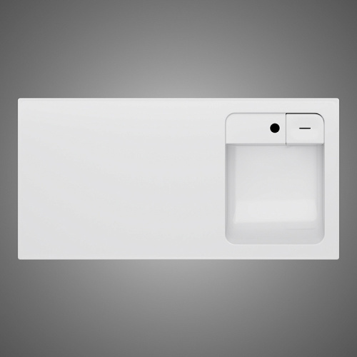 Раковина над стиральной машиной 100 Am.Pm X-Joy M85AWPR1001WG правая, белый, литой мрамор