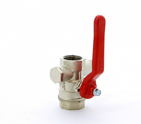 Кран шаровой 1/2"ВВ с дренажом ITAP Ideal 115 1/2'