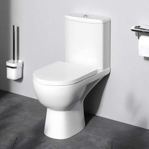 Унитаз-компакт Am.Pm Sunny C85C8600SC белый, FlashClean безободковый с сиденьем микролифт