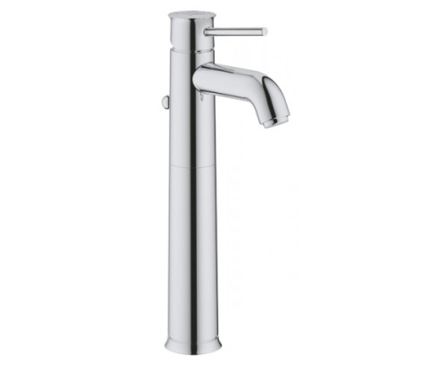 Смеситель для раковины Grohe Bau Classic 32868000 хром, донный клапан, высокий излив