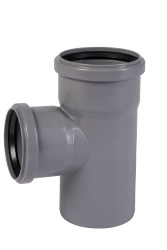 Тройник 90x75x87° прямой, PP HTEA Ostendorf внутренняя канализация