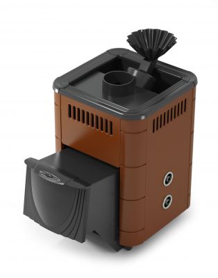 Банная печь Гейзер Микра 2017 Inox ДА ЗК ТО терракота