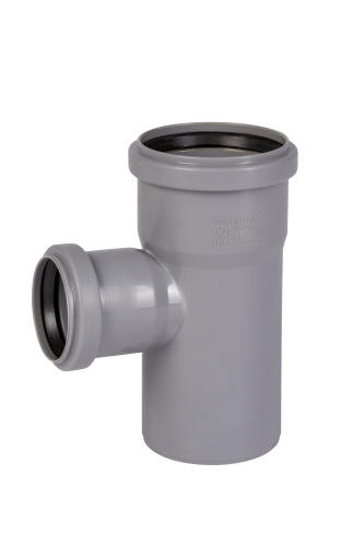 Тройник 75x50x87° прямой, PP HTEA Ostendorf внутренняя канализация