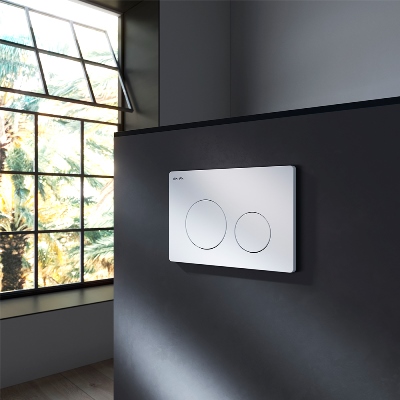 Кнопка для инсталляции механическая Am.Pm PrimeFit L I090101 пластик, белый глянц