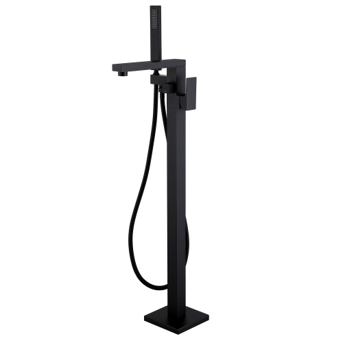 Смеситель для ванны ABBER Daheim AF8215B напольный, черный матовый