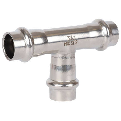 Тройник ВПр 15 пресс, нержавеющая сталь Rommer