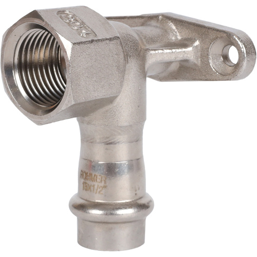 Водорозетка ВПр-ВР 15х1/2" пресс, нержавеющая сталь Rommer