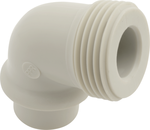 Угольник 90° FV-plast с пластиковой резьбой 25x1" полипропилен AA207025001