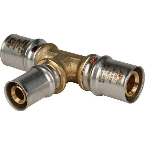 Тройник переходной пресс 20x16x20 Stout металлопластик SFP-0005-201620