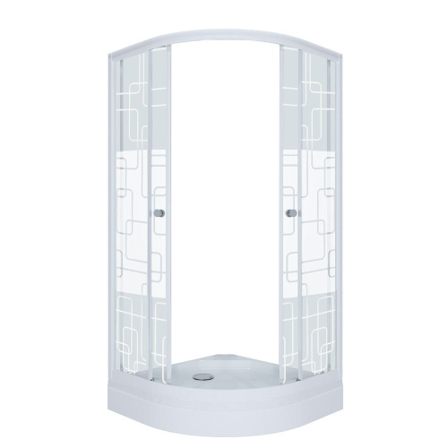 Душевая кабина 100x100 Triton Стандарт А1 стекло квадраты DK163