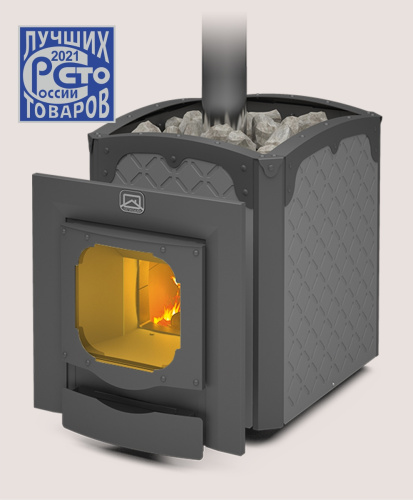 Печь банная чугунная Теплодар Былина 24Ч Панорама (1.1)