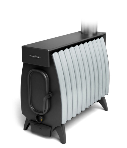 Отопительная печь Огонь-Батарея 9 ЛАЙТ антрацит-серый металлик Термофор