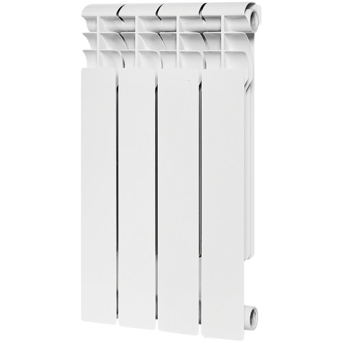 Биметаллический радиатор Rommer Profi Bm 500 - 4 секции, боковое, белый RAL9016