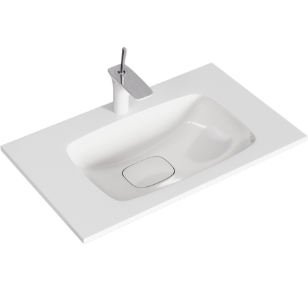 Тумба с умывальником AQWELLA Accent 75 Белый ACC0175W