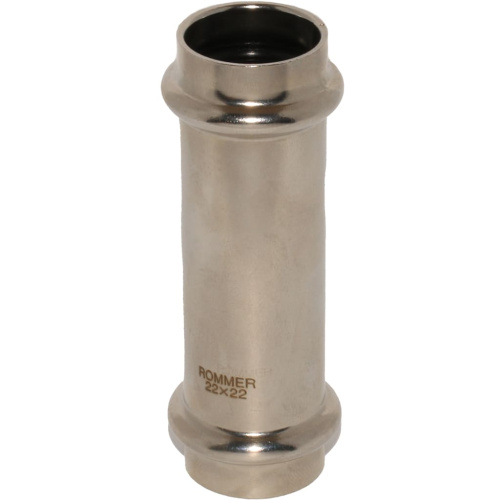 Муфта надвижная ВПр 22 пресс, нержавеющая сталь Rommer