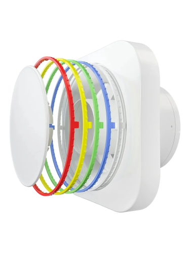 Вентилятор с обратным клапаном, электронным таймером D 125 ERA DISC 5C ET