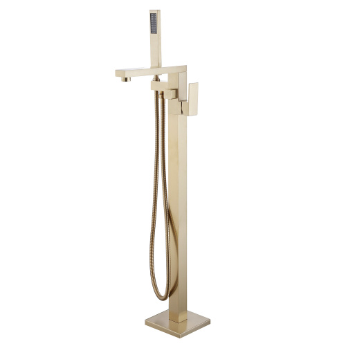 Смеситель для ванны ABBER Daheim AF8215G напольный, золото матовое