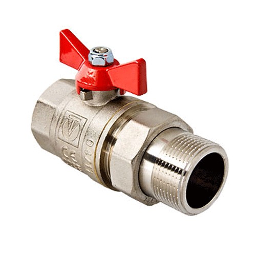 Кран шаровой 1"ВН с американкой, ручка бабочка Valtec Base VT.227.N.06