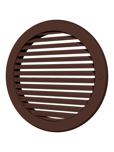 16РКН кор, Решетка наружная вентиляционная круглая D200 с фланцем D160, ASA кор