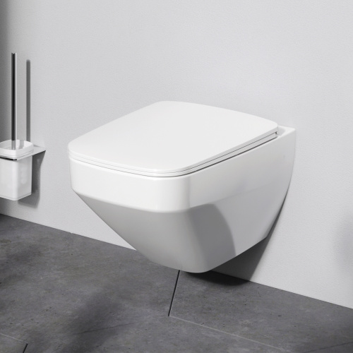 Подвесной унитаз Am.Pm Inspire V2.0 C50A1700SC белый, FlashClean безободковый с сиденьем микролифт