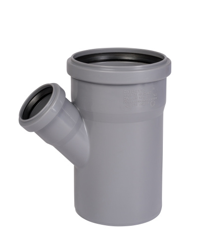 Тройник 110x50x45° косой, PP HTEA Ostendorf внутренняя канализация