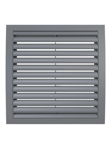 2525РРН сер, Решетка наружная ASA вентиляционная вытяжная 250х250, серая