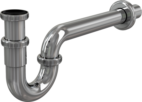 Сифон Alcaplast для биде d 320 мм, металл A45E