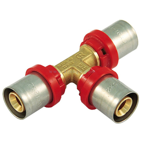 Тройник пресс Tiemme 20x20x20 металлопластик 1650005