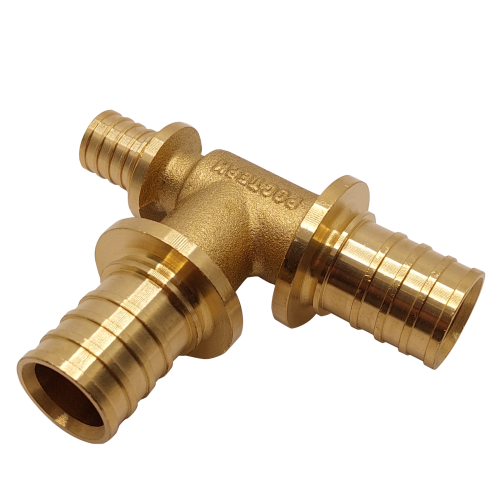 Тройник переходной РОСТерм 25x25x16 латунь PE-x 252516TBR