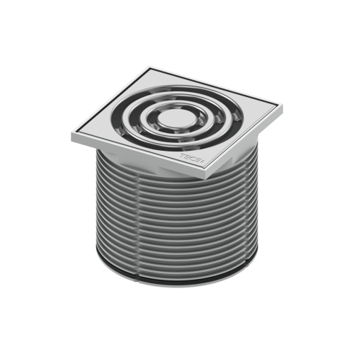 Базовая решетка TECE 100 мм с пластиковой рамкой и удлинителем