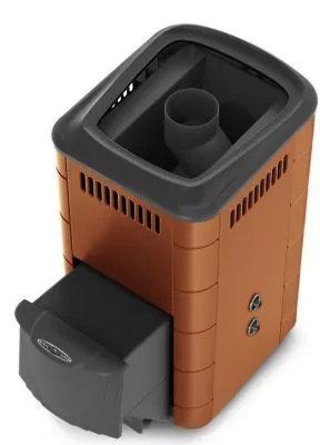 Банная печь Тунгуска 2017 Inox ДА ТО терракота