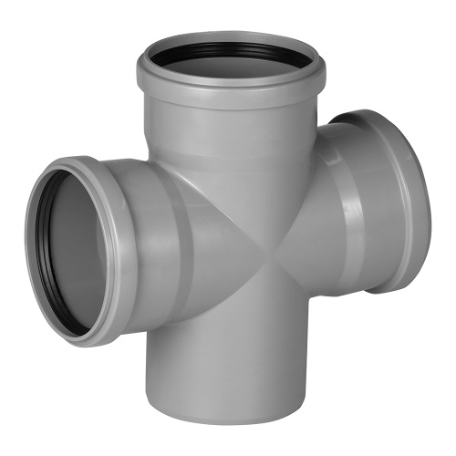 Крестовина 110x87° одноплоскостная HTDA Ostendorf внутренняя канализация
