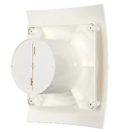 Вентилятор осевой вытяжной с обратным клапаном D 125 DiCiTi BREEZE 5C lvory, декоративный