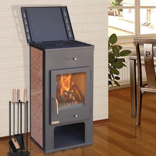 Печь-камин Мета «Нарва», с варочной плитой 6,0 кВт