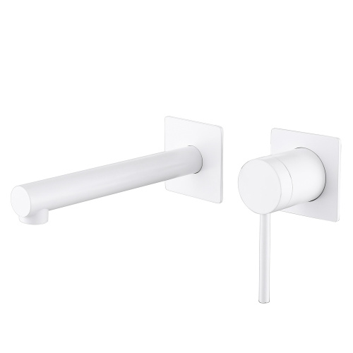 Смеситель для раковины ABBER Emotion AF8812W скрытого монтажа, белый