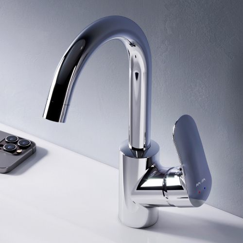 Смеситель для раковины AM.PM Like F8002700 с поворотным изливом, хром