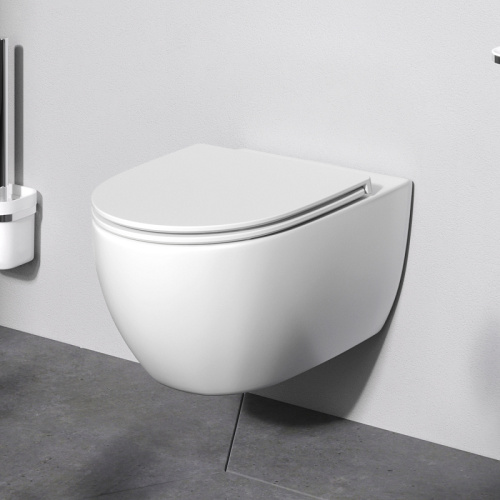 Подвесной унитаз Am.Pm Awe C111700SC белый, FlashClean безободковый с сиденьем микролифт