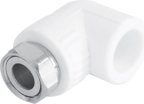 Угольник 90° с накидной гайкой Kalde 20х1/2"В полипропилен 3222-tue-200b00