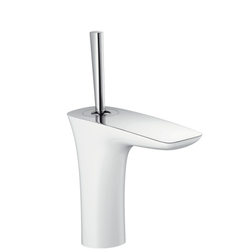 Смеситель для раковины Hansgrohe PuraVida 15074400 белый, донный клапан