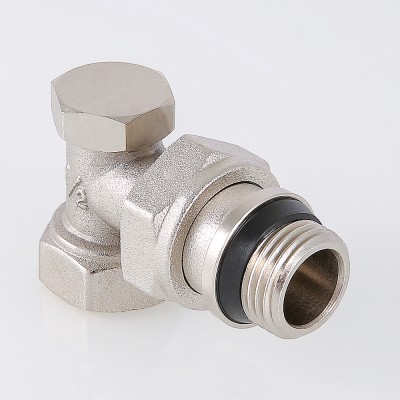 Клапан запорный угловой 1/2" Valtec с уплотнением VT.019.NR.04
