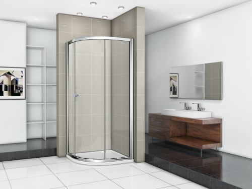 Душевой уголок 90x90 Cezares PRATICO-R-1-90-P-Cr