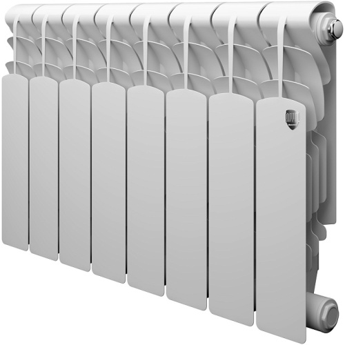 Алюминиевый радиатор Royal Thermo REVOLUTION A 350 - 6 секций, боковое, белый