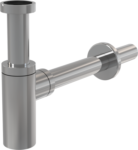 Сифон для раковины Alcaplast DESIGN d 32 мм, круглый, цельнометаллический A400