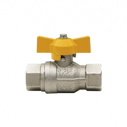 Кран шаровой 1"ВВ для газа, ручка бабочка ITAP Berlin 072 1'