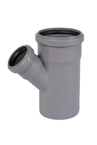 Тройник 90x50x45° косой, PP HTEA Ostendorf внутренняя канализация