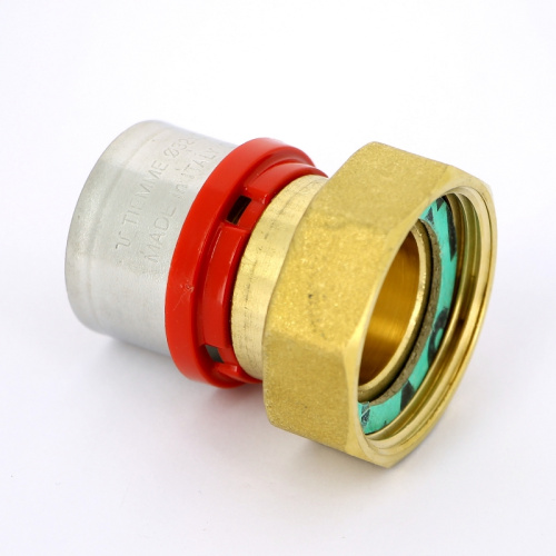 Соединитель с накидной гайкой пресс Tiemme 16x3/4"В металлопластик 1650133