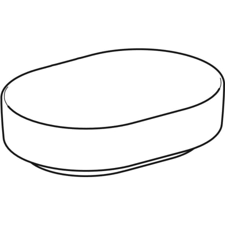 Накладная раковина Geberit VariForm эллиптической формы 500.774.01.2
