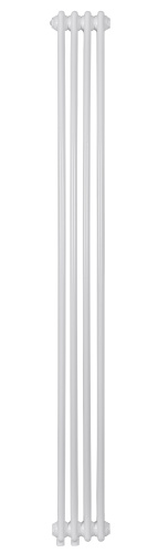 Трубчатый радиатор Velar WH 3040-41 секций, белый, нижнее подключение 1/2" по краям, без вентиля