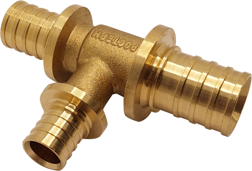 Тройник переходной РОСТерм 25x16x20 латунь PE-x 251620TBR